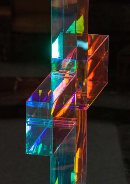 Objekt von Ludger Hinse in der Kirche Ricoleta Santiago de Chile